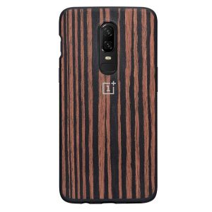 OnePlus 6 Bumper Case Ebony Wood