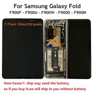 Fold LCD Display + Touch Screen Digitizer Assembly with Frame for Samsung Galaxy Fold