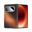 For Huawei Pura X Max Case, Kevlar Woven Texture Magnetic Leather Phone Case with Hinge Protection, Slim Shockproof Cover