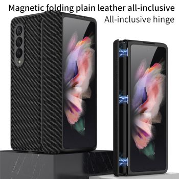 GKK Luxury Magnetic Folding Plain Leather Cover Case for Samsung Galaxy Z Fold3 5G W22