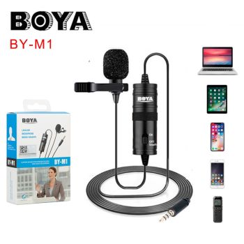 BOYA BY-M1 BYM1 M1 Label Lavalier Omni-directional Condenser Microphone