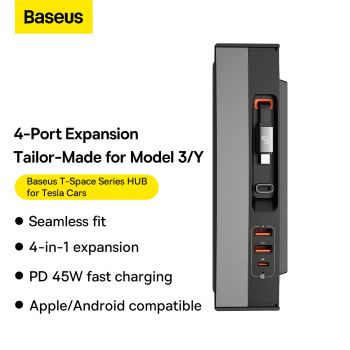 Baseus T-Space Series HUB for Tesla Cars