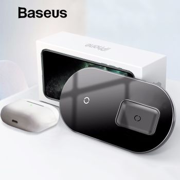 Baseus Simple 2 in 1 Qi Wireless Charger