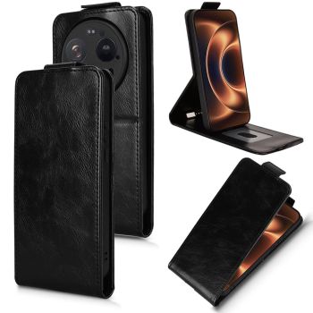 Magnetic Vertical Flip Leather Case for Xiaomi 17 Ultra – Secure Buckle, Card Holder & Stand