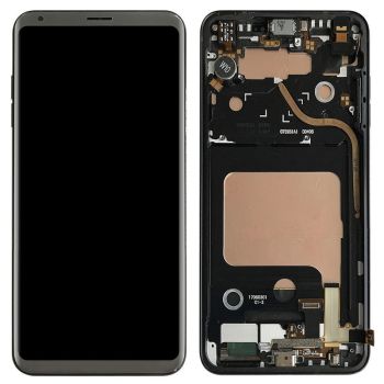 LG V30 LCD Display Touch Screen Digitizer Assembly with Frame Silver