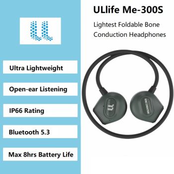 ULlife Me-300S Lightest Foldable Bone Conduction Headphones