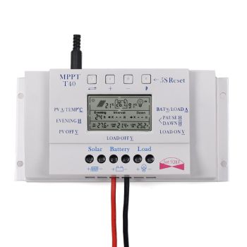 40A 12V/24V MPPT+PWM LCD Solar Panel Regulator Charge Controller