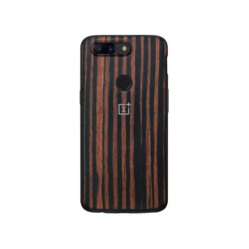 OnePlus 5T Bumper Case Ebony Wood
