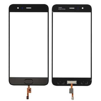 Xiaomi Mi 6 Front Screen Outer Glass Lens with Fingerprint Sensor Black