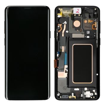 Samsung Galaxy S9 Plus LCD Display + Touch Screen Digitizer Assembly with Black Frame 