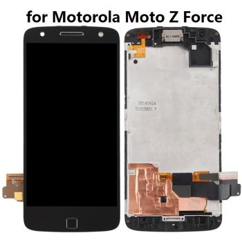 LCD Screen and Digitizer Full Assembly with Frame for Motorola Moto Z Force XT1650-02