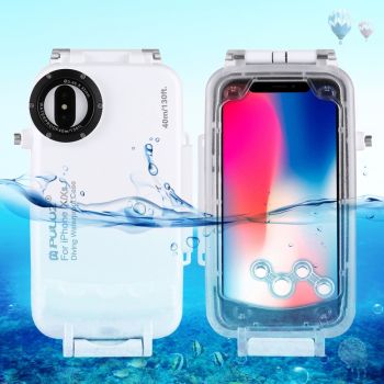 PULUZ Waterproof Diving Housing Photo Underwater Cover Case for iPhone X / XS