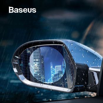 Baseus 2 Pcs 0.15mm Car Rearview Mirror Window Clear Film Anti Fog Window Foils Rainproof Protective Car Sticker