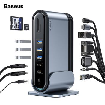 Baseus 16-in-1 Working Station Multifunctional Type-C HUB Adapter 