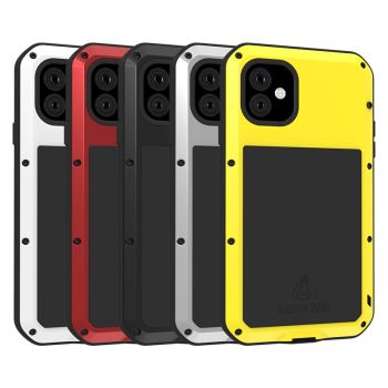 Love Mei Dustproof & Shockproof Metal Powerful Protective Case for iPhone 11 Series