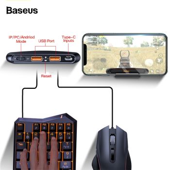 Baseus Game USB Bluetooth Adapter (Enjoy Mobile Game with Mouse and Keyboard) for Smartphone