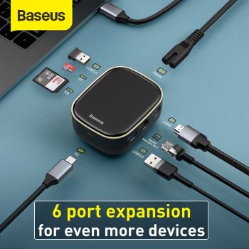 Baseus Type-C HUB Adapter AC Multifunctional Charge