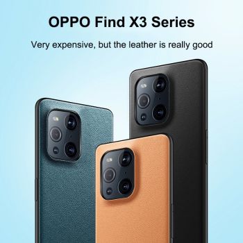 Shockproof Leather Cover Case for OPPO Find X3 Series 