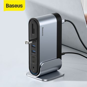 Baseus 16-in-1 Working Station Quadruple Display Multifunctional Type-C HUB Adapter