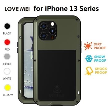 Love Mei Heavy Duty Metal Protective Case for iPhone 13 Series