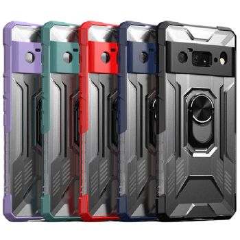 Rugged Shield Extreme Protection Armor Ring Holder Case for Google Pixel 6 / 6 Pro