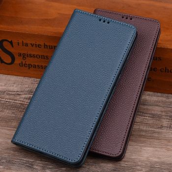 Luxury Genuine Smart Leather Flip Cover Case for iPhone 13 Series