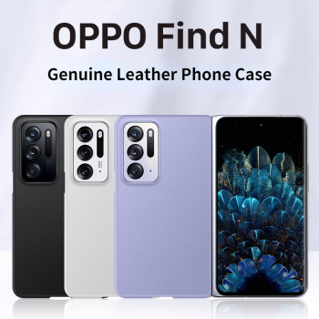 Luxury Fold Genuine Leather Protective Case for OPPO FIND N