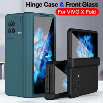 Hinge Case + Front Screen Tempered Glass Film for VIVO X Fold 