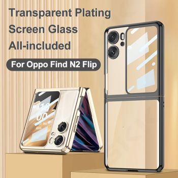  GKK Electroplating Transparent Hard Case for OPPO Find N2 Flip