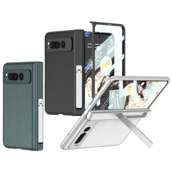 GKK Magnetic Hinge PU Leather Case for Google Pixel Fold