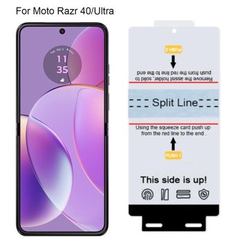 Soft TPU Glossy Hydrogel Film for Motorola Moto Razr 40 Ultra