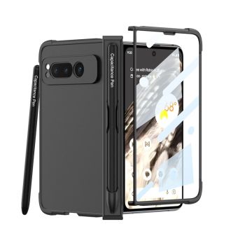 Hinge Holder Shockproof Hard PC Cover with Pen for Google Pixel Fold