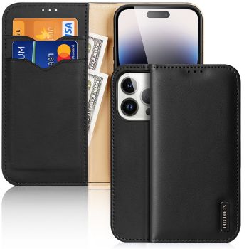 DUX DUCIS Hivo Series Cowhide + PU + TPU Flip Case for iPhone 15 Series