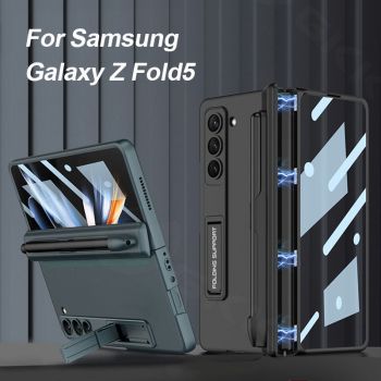 GKK Magnetic Hinge Hard Cover with Pen Holder for Samsung Galaxy Z Fold5