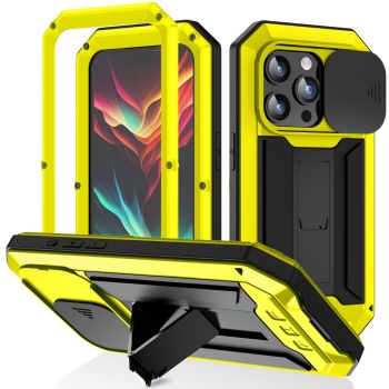 R-JUST Sliding Camera Holder Rugged Case for iPhone 15 Series