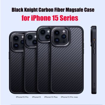 Likgus Black Knight Carbon Fiber Magsafe Case for iPhone 15 Series