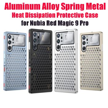 Aluminum Alloy Spring Metal Heat Dissipation Protective Case for Red Magic 9 Pro