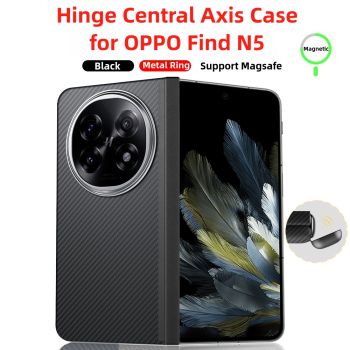 600D Carbon Fiber Hinge Central Axis MagSafe Case for OPPO Find N5