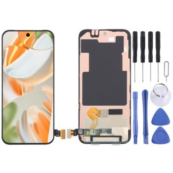 For Google Pixel 9 Pro GR83Y OLED LCD Screen Digitizer Full Assembly with Frame/Fingerprint Flex cable