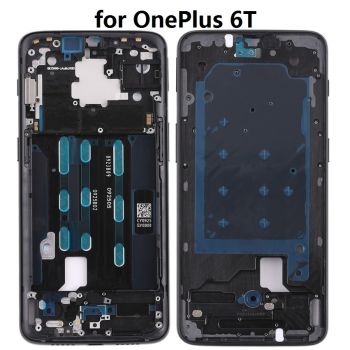 Front Housing LCD Frame Bezel with Side Key for OnePlus 6T 