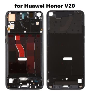 Original Front Housing LCD Frame Bezel Plate with Side Keys for Huawei Honor V20