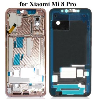 Front Housing LCD Frame Bezel with Side Keys for Xiaomi Mi 8 Pro