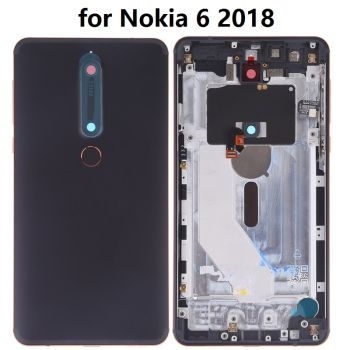 Battery Back Cover with Camera Lens & Side Keys for Nokia 6 2018
