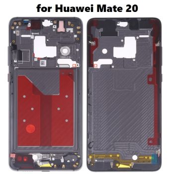 Original Front Housing LCD Frame Bezel Plate with Side Keys for Huawei Mate 20