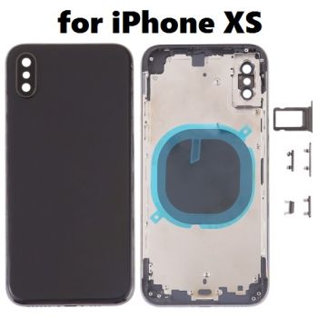 Back Cover with Camera Lens & SIM Card Tray & Side Keys for iPhone XS