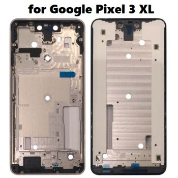 Original Front Housing LCD Frame Bezel Plate with Side Keys for Google Pixel 3 XL