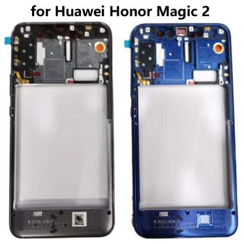 Original Front Housing LCD Frame Bezel Plate with Side Keys for Huawei Honor Magic 2