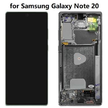 Original LCD Display + Touch Screen Digitizer Assembly with Frame for Samsung Galaxy Note 20