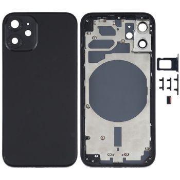 Back Housing Cover with SIM Card Tray & Side Keys & Camera Lens for iPhone 12 mini