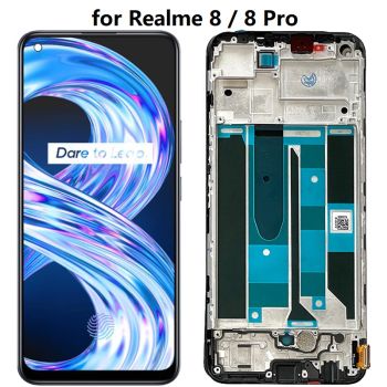 Original AMOLED LCD Display + Touch Screen Digitizer Assembly for Realme 8 / Realme 8 Pro